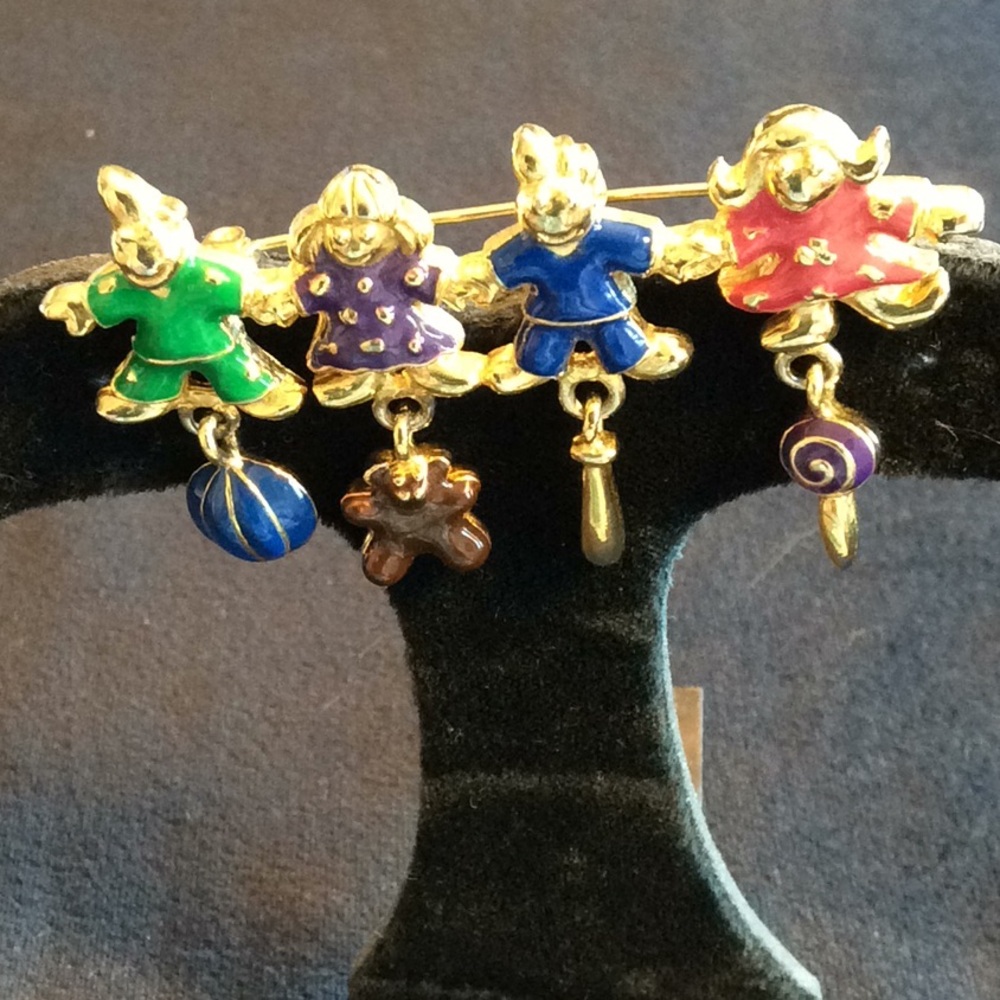 Kids and their Toys Gramma’s Brooch